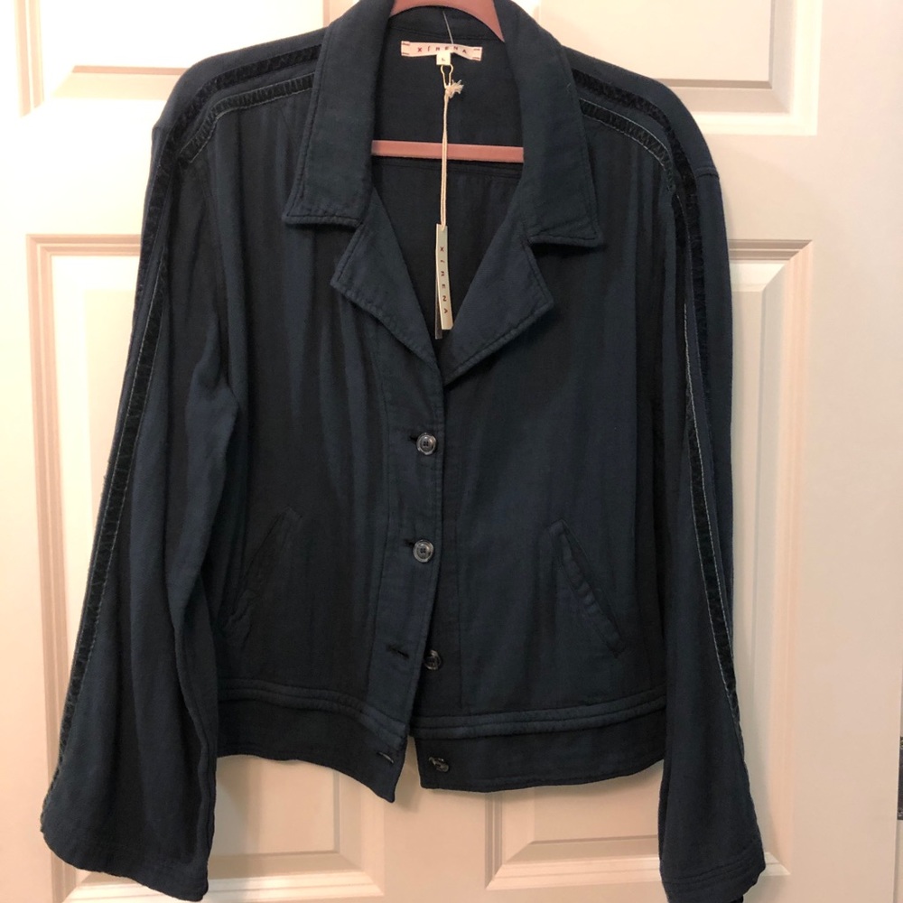 Xirena Beker Jacket | Indigo Blue